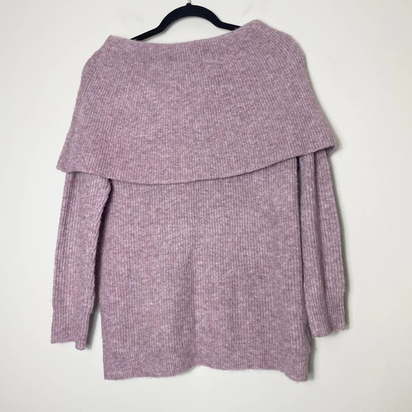 LOFT Mauve Off-the-Shoulder Sweater - Picture 5 of 5